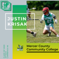 Justin Krisak Class of 2020 Mercer County Community College