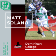 Matt Solano Class of 2020 Dominican College