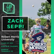 Zach Seppi Class of 2021 Robert Morris University