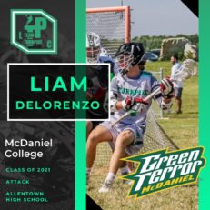 Liam Delorenzo Class of 2021 McDaniel College