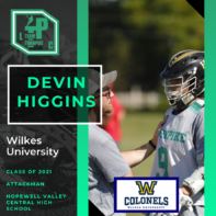 Devin Higgins Class of 2021 Wilkes University